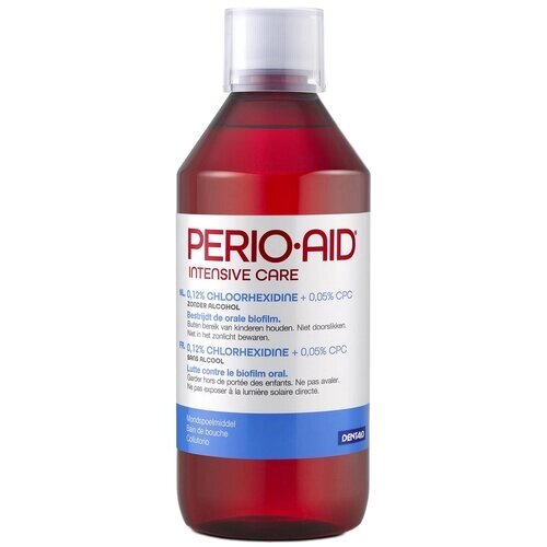 Dentaid Perio-AID 0.12% ополаскиватель, 500 мл, мята, красный