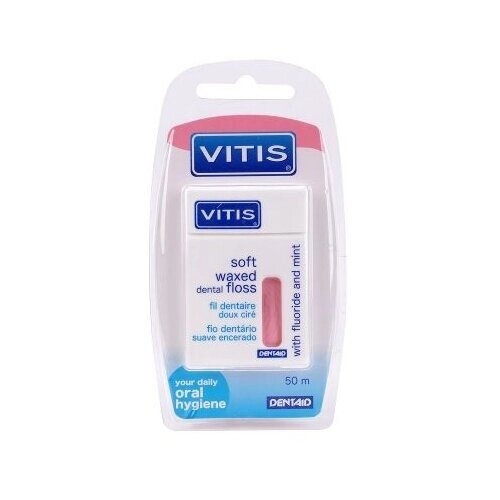 Dentaid Vitis Soft Waxed Dental Floss with Fluoride and Mint зубная нить, 26 г, мята