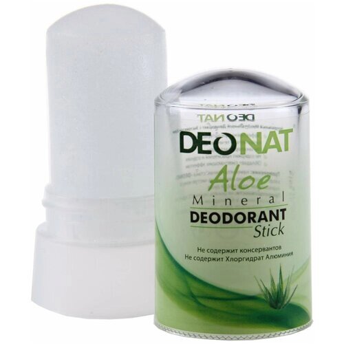 DEONAT Дезодорант Aloe с глицерином, кристалл (минерал), 60 г