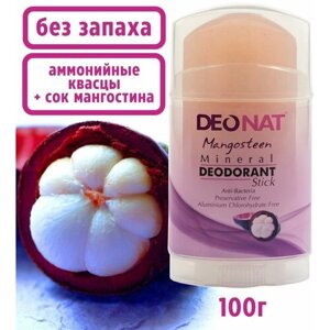 Deonat Дезодорант-кристалл с Мангостином стик плоский Twist-up, 100г