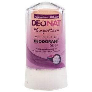 DEONAT Дезодорант Mangosteen, кристалл (минерал), 60 мл, 60 г