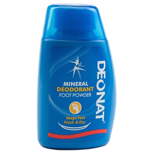 DEONAT Минеральный дезодорант-порошок для ног, 50 г