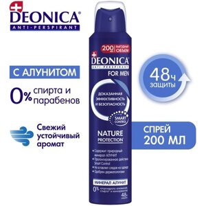Deonica Антиперспирант спрей for men Nature Protection, 200 мл, 200 г