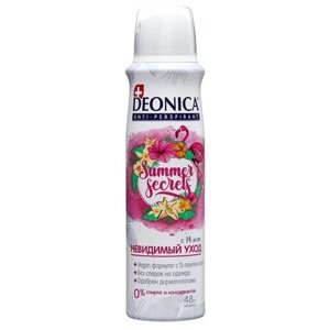 Deonica Дезодорант Deonica Summer Secrets невидимый уход, аэрозоль, 150 мл