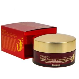 DEOPROCE Антивозраcтной крем с экстрактом корня женьшеня Repair Machine Ginseng Cream 100 мл.