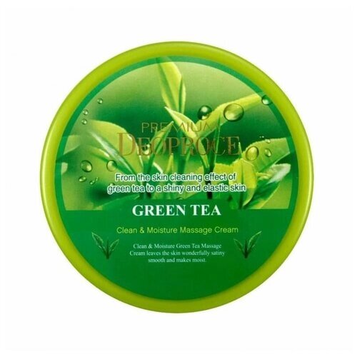 Deoproce Крем для тела Premium Clean & Moisture Green Tea Massage Cream, 300 мл