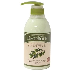 Deoproce Лосьон для тела Well-Being Fresh Moisturizing Olive Body Lotion, 500 мл