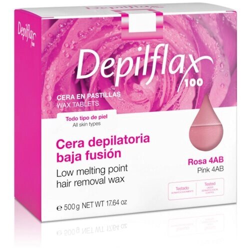 Depilflax Воск горячий "Розовый" в брикетах 500 мл 500 г