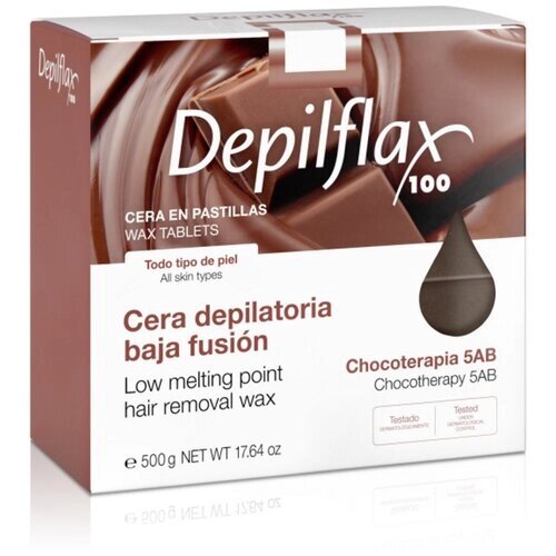 Depilflax Воск горячий "Шоколадный" в брикетах 500 мл 500 г