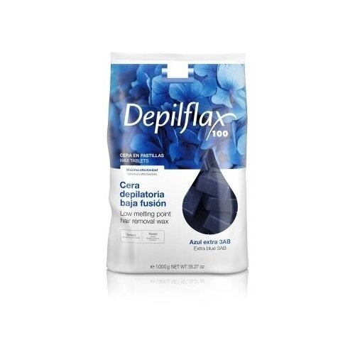 Depilflax100 Воск для депиляции EXTRA 900335D, азуленовый, 1000гр