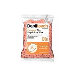 DEPILTOUCH PROFESSIONAL Premium Воск для депиляции плёночный "Апельсин", 100 гр