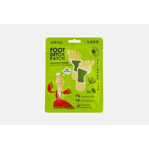 Детокс-патчи для ног с зеленым чаем foot detox patch antioxidant power Green Tea and tourmaline