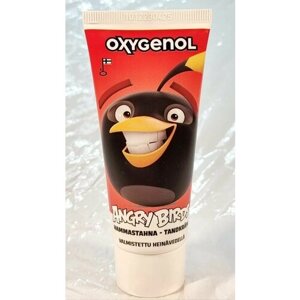 Детская зубная паста OXYGENOL ANGRY BIRDS от 6 лет арбуз 50 мл (1 шт.) (Из Финляндии)