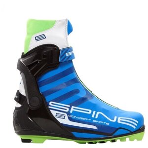Детские лыжные ботинки Spine Concept Skate Pro 2021-2022, р. 43 EU, синий/черный/сaлатовый