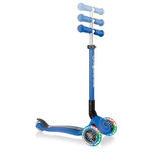Детский самокат 3-колесный GLOBBER Primo Foldable Fantasy Lights , синий