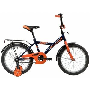 Детский велосипед Novatrack Astra 18 (2020) синий в собранном виде