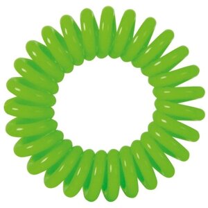 Dewal Beauty Резинки для волос, серия "Пружинка", 3 шт/уп, D 50 мм, полимерный материал, цвет зеленый (DBR028)