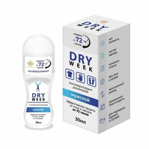 Дезодорант-антипреспирант мужской "Dry Week" пролонгированного действия, 30 мл