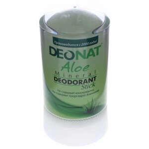 Дезодорант-Кристалл "ДеоНат" с соком алоэ (стик зеленый), 60 г