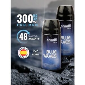 Дезодорант мужской спрей от запаха пота Blue Waves, 2 шт