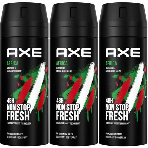 Дезодорант-спрей Axe AFRICA 150 мл, 3 шт.