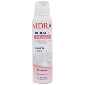Дезодорант спрей Nidra деликатный с молочными протеинами и миндалем, 150 мл