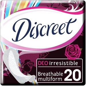 Discreet прокладки ежедневные Deo Irresistible Multiform, 3 капли, 20 шт.