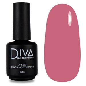 Diva Nail Technology Базовое покрытие French Base, Sweet pink, 15 мл