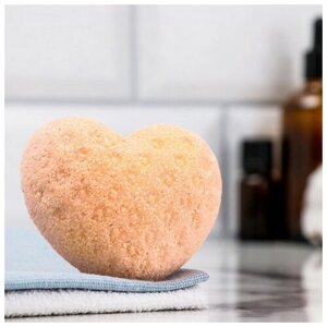 Добропаровъ Бомбочка для ванны "Сердце" с ароматом апельсина, 100 гр, оранжевая