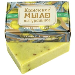 Дом Природы Мыло кусковое Травяной сбор на оливковом масле, 100 г