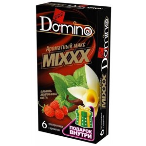 Domino Ароматизированные презервативы DOMINO Ароматный микс - 6 шт.