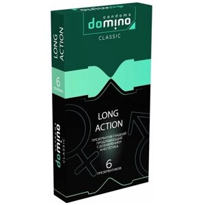 Domino Презервативы с пролонгирующим эффектом DOMINO Classic Long action - 6 шт.