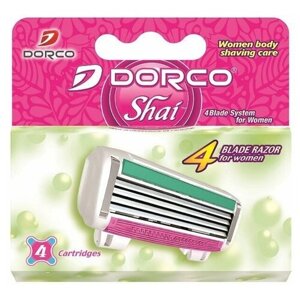 Dorco Кассеты для бритья женские Shai 4, 4 шт.