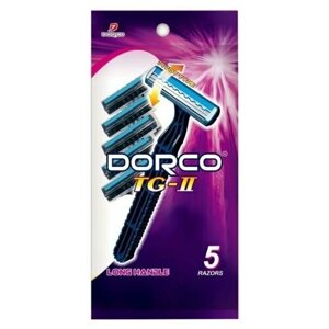 Dorco Станок для бритья мужской одноразовый с увлажнением TG2, 5