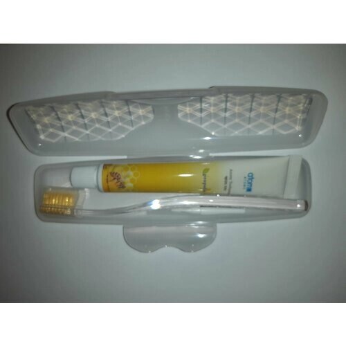 Дорожный набор ATOMY/Атоми зубная щетка прозрачная, зубная паста и щетка для межзубного пространства