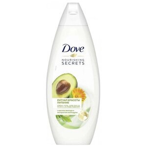 Dove Крем-гель для душа Ритуал красоты с маслом авокадо и экстрактом календулы, 250 мл, 4 шт. в упаковке