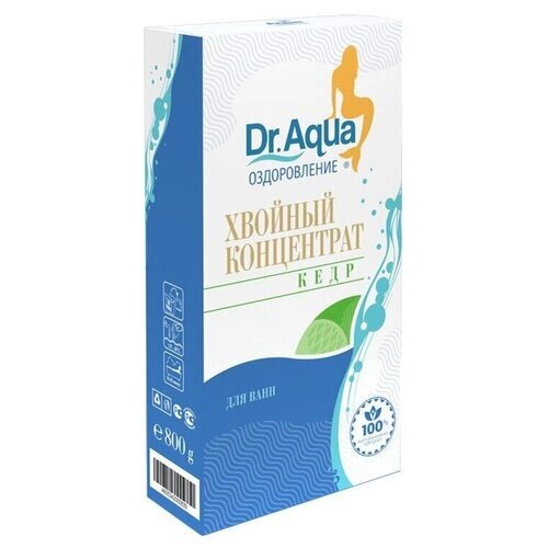 Dr. Aqua Соль для ванн Хвойный концентрат Кедр, 800 г, 15 мл