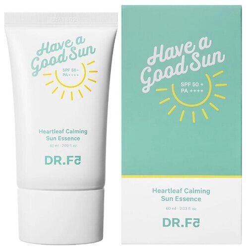 DR. F5 Эссенция солнцезащитная смягчающая - Heartleaf calming sun essence SPF50+ PA, 60мл