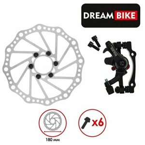 Dream Bike Калипер механический задний, с диском 160 мм