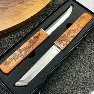 Два ножа в одном / Ножи туристические Tanto и Classic / набор ножей 2в1 из стали M390 / нож туристический с заточкой Tanto and Classic