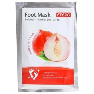 EFERO Маска-носки для ног Exfoliating foot mask Peach, 55 г, 1 уп.