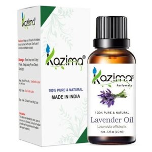 Эфирное масло лаванды 100% чистое, натуральное и неразбавленное масло / Lavender Essential Oil 100%Kazima, 15 мл.