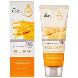 Ekel Пилинг-скатка Natural Clean Peeling Gel Rice Bran с экстрактом коричневого риса, 100 мл