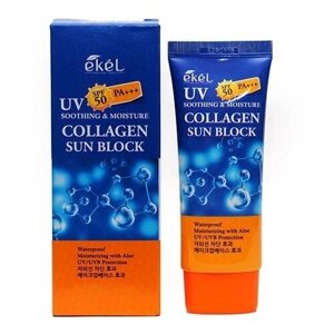 Ekel Солнцезащитный крем с коллагеном Soothing and Moisture Collagen Sun Block SPF50+70 мл