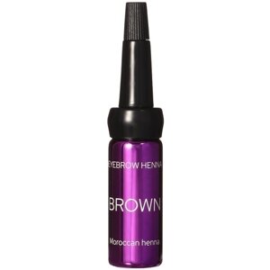 EkkoBeauty Хна для бровей, 7 г, brown, 7 мл, 7 г, 3 уп.