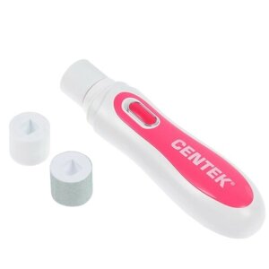 Электрическая пилка для ногтей для маникюра и педикюра CENTEK CT-2188, белый/розовый