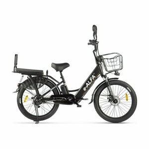Электровелосипед GREEN CITY e-ALFA Fat Черный 24", до 130 кг, до 40 км без подзарядки