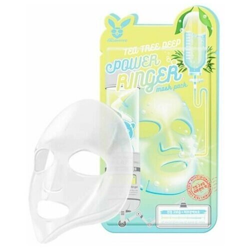 ELIZAVECCA Тканевая маска для лица Чайное Дерево, 23 мл Elizavecca TEA TREE DEEP POWER Ringer mask pack