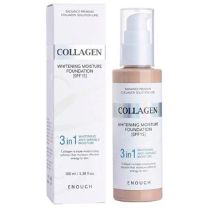 Enough тональный крем Collagen Whitening Moisture Foundation, SPF 15, 100 мл, оттенок: тон №13, 1 шт.