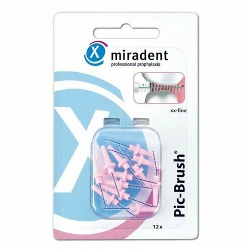 Ершики Miradent Pic-Brush refills Pink 0,45 мм - 12 шт